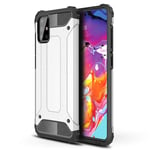 XUNYLYEE Compatible with Samsung Galaxy A71 Case, Rugged Hybrid Hard Shockproof Cover for Samsung Galaxy A71 SM-A715F/DS (6.7") Slim Heavy Duty Protective Shell - Silver