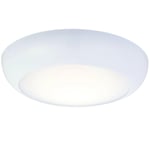 Round LED Ceiling Light & Microwave Motion Sensor 12W Cool White IP65 Bathroom