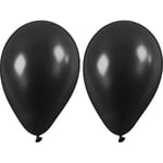 Ballonger, svart, dia. 23 cm, 10 stk./ 1 pk.