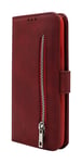 Zipper Standcase Wallet Google Pixel 8a 5G (Röd)