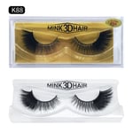 False Eyelashes 3d Real Mink Hair Extension Tools K88