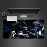 WeTTao Pad Abstract 3d blue and black 800x400mm Mouse-Pad Desk Play-Pad Computer Gamer Csgo WOW World-Of-Warcraft Gaming King Large Gaming Mouse Pad Laptop Keyboard Desk Mat