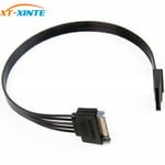 0,6m 20cm 1 to 2 Cable 20CM/30CM SATA 15Pin mâle à femelle câble d'extension d'alimentation HDD SSD câble d'alimentation SATA câble d'alimentation pour PC