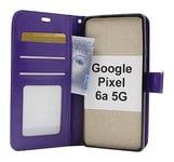 Crazy Horse Wallet Google Pixel 6a 5G (Lila)