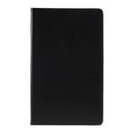 Litchi Texture Fodral med Roterbar Stativ för Galaxy Tab A 10.1" 2019 - Svart Svart