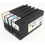 955XL Compatible Set of 4 Compatible Inks Bk/C/M/Y for HP