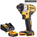 Dewalt DCF887N 18V XR Brushless Impact Driver with 1 x 4.0Ah Battery & Charger