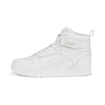PUMA Unisex Rbd Game Baskets, Puma White Puma White Puma Team Gold, 47 EU