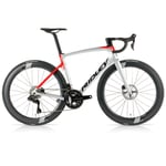 Ridley Bikes Noah Fast Disc Dura Ace Di2 SC55 Carbon Road Bike - Silver / Red Medium Silver/Red