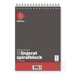 Spiralblock AllOffice Linjerat A6 60g