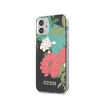 Guess GUHCP12SIMLFL01 N°1 Flower Collection Case for iPhone 12 Mini 5.4 Inches Black