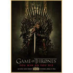 Li han shop Game Of Thrones Poster Tv Game Poster Painting Prints Wall Art Painting For Home Room Wall Decor Retro Kraft Paper Poster Gt569 50X60Cm Without Frame