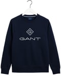 Gant Lock Up C-Neck Sweatshirt M Evening Blue (Storlek M)
