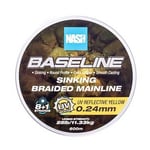 Nash Baseline Sinking 600 M Flätad Lina  0.240 mm