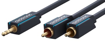 Clicktronic Casual Minijack til 2xPhono kabel - 5 m