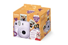Appareil photo instantané Fujifilm Pack Iconique Love instax Mini 12 Violet + Pack de film 10 vues + Housse