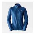 The North Face Womens 100 Glacier Full Zip (Blå (SHADY BLUE) X-large)