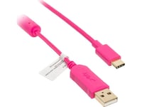 Cherry Xtrfy Usb-C Auf Usb-A Tastatur-Kabel, Standard, Braided - Pink