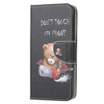 Samsung A21S Phone Case Shockproof, PU Leather Wallet Cases Card Slot Kickstand Magnetic Closure Flip Folio Cover Case for Samsung Galaxy A21S, Bear