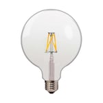 Optonica - Ampoule E27 Globe G125 Filament led 6,5W (50W) - Blanc Chaud 2700K