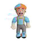 Amerikansk Engelska Upplysningsprogram för Barn Blippi Plyschdocka Imitation Humanoid Plyschdocka (8-tums Skägg - Ljusblå) NR.0203