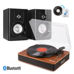 Fenton RP162D Bluetooth Record Player with SHF404B Speakers