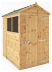 Mercia Shiplap 2 Glazed Windows Apex Shed - 6 x 4ft