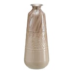 BigBuy Home Vase Beige Iron 28 x 28 x 68 cm