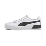 PUMA Women's Carina L Sneaker, White White Black Silver, 4 UK