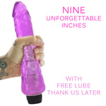 Big Vibrating Dildo Sex Toy 9 Inch Large Girth Multi Speed Vibrator Realistic