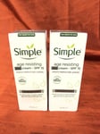 2x Simple Sensitive Skin Regeneration Age Resisting Day Cream SPF 15 - 50ml