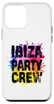 Coque pour iPhone 12 mini Ibiza Party Crew coloré | Citation de vacances d'équipe 2024