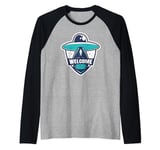 Welcome Aboard UFO alien outer space stars Funny Sarcasm Raglan Baseball Tee