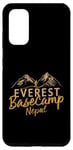 Coque pour Galaxy S20 Everest Basecamp Népal Mountain Lover Hiker Saying Everest
