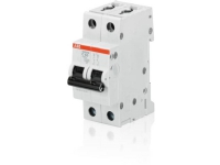 ABB Automatisk säkring C 16A, 2-polig C-karaktäristik 10kA kortslutningskapacitet 230/400V AC, 36 mm bred
