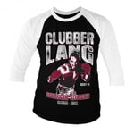 Hybris Rocky - Clubber Lang Baseball 3/4 Sleeve Tee (White-Black,XL)