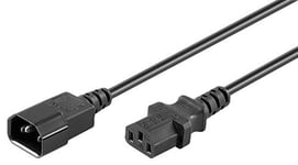 Unbekannt Transmedia câble de connecteur IEC 320 C14 à IEC 320 C13, 1,5 mètres 2 Anschlusskabel