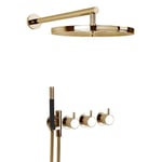 Takduschset Vola 5471R-061 för Inbyggnad Mässing