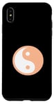 Coque pour iPhone XS Max Couleur de l'année 2024 – Symbole Yin Yang Pêche Fuzz