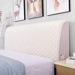 Headboard Cover Quilted Slipcover， Protector Stretch Dustproof Thickening Bed Head Cover for Beds Decorative Protectors for Headborad,Beige(D)-210CM