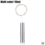 1* String Lights Silver Led Wine Bottle Battery Decor H Multi-color 15led