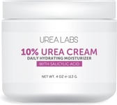 Urea Cream 10% Skin Care Moisturizer with Salicylic Acid, Aloe Vera Gel, Jojoba