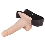 6 Inch Erection Asssistant Hollow Vibrating Dildo/Dong Rechargeable Strap On 