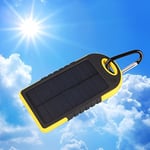 Bositools Solar Charger 5000mAh Rain-resistant and Dirt/Shockproof Dual USB Port Portable Charger Backup Battery Portable Power Pack Solar Power Bank Phone Chargers Solar Powered Charger Usb External Battery Charger Portable Solar Charger External Battery