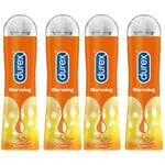 Durex Play Warming Lubricant 4 Bottles (50ml) Condom Friendly
