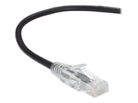 Black Box Slim-Net - Patch-Kabel - Rj-45 (Hane) Till Rj-45 (Hane) - 30.5 Cm - Utp - Cat 6A - Startad, Formpressad, Tvinnad - Svart