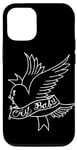Coque pour iPhone 14 Pro Cry Baby Tattoo Esthétique Crybaby Bird