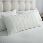 Snug Luxury Euro Continental Pillow - White, 80 x 40 cm