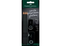 Faber-Castell 217059, B, Svart, Hobby, Skola, Blåsa, 3 Styck