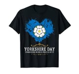 Yorkshire Day Rose Flag Idea For Kids & Northern England T-Shirt